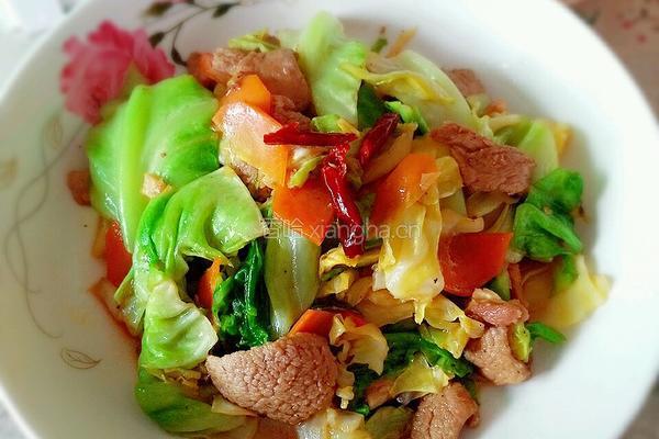 辣炒包菜的做法图解6