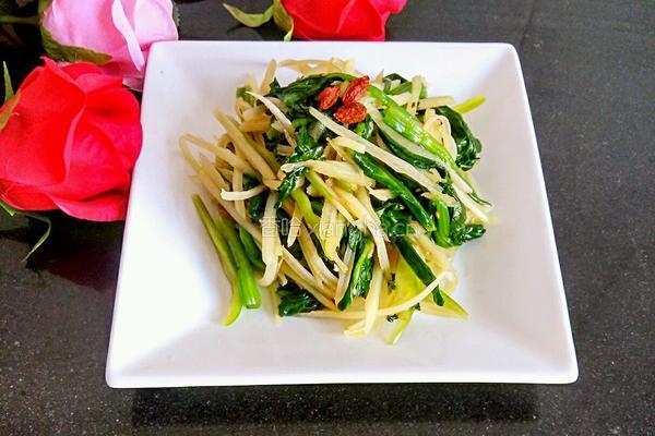 凉拌菠菜土豆丝的做法图解11