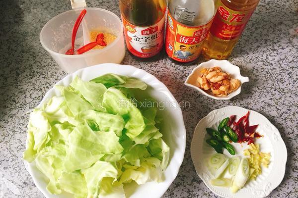炒包菜的做法图解1