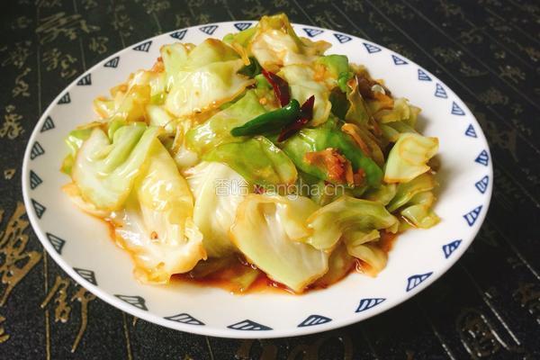 炒包菜的做法图解8