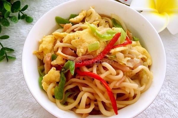 蛋炒面的做法图解9