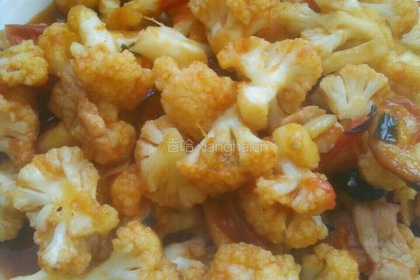 菜花西红柿的做法图解10