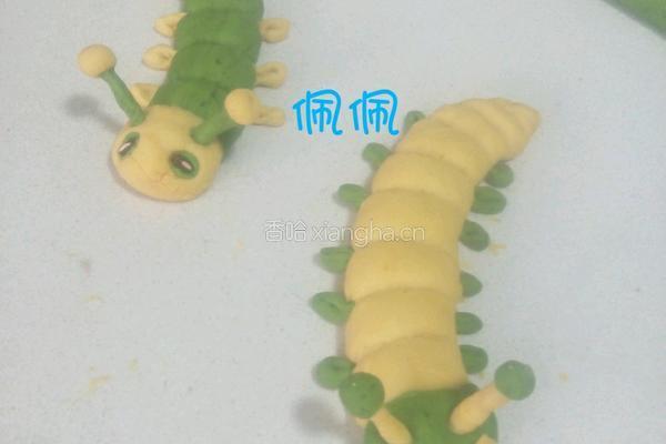 毛毛虫豆沙包的做法图解7