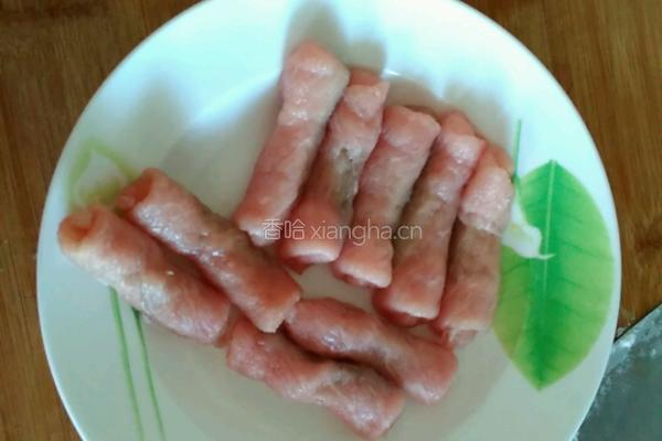 酸黄瓜肉卷的做法图解6
