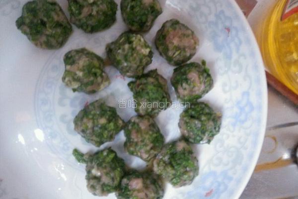 薄荷肉圆汤的做法图解3