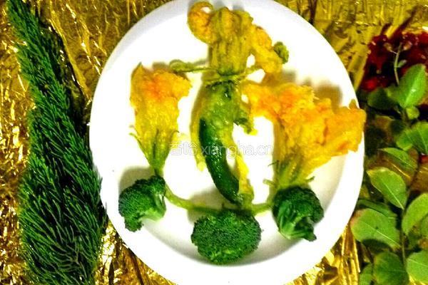 香酥南瓜花的做法图解10