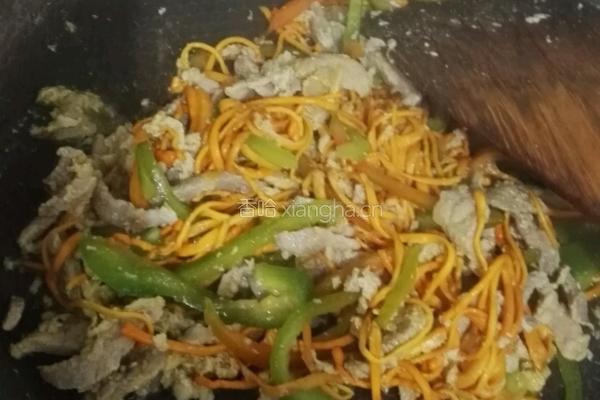 虫草肉丝炒的做法图解3