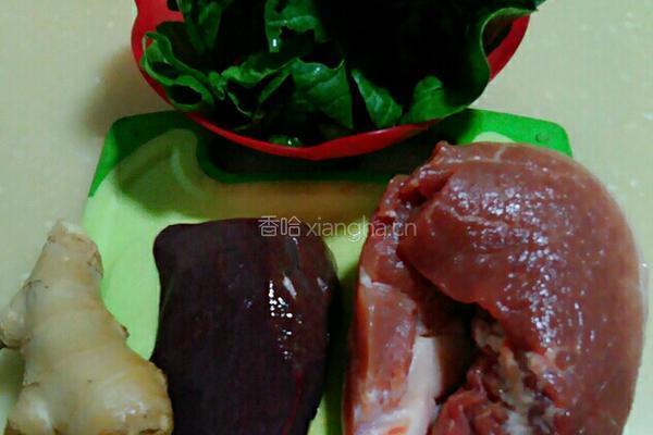 猪肝水饺面的做法图解1