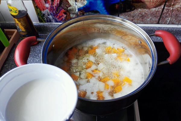 雪梨山药金瓜羹的做法图解6