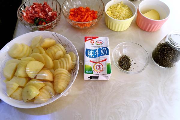 芝士焗土豆泥的做法图解1