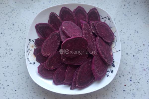 紫薯开屏的做法图解3