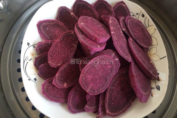 紫薯开屏的做法图解4