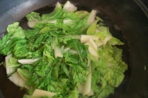 蒜浇白菜的做法图解1