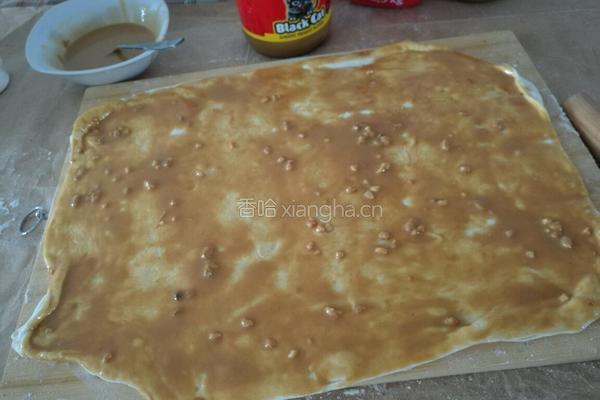 葡萄籽油颗粒花生酱烧饼的做法图解4