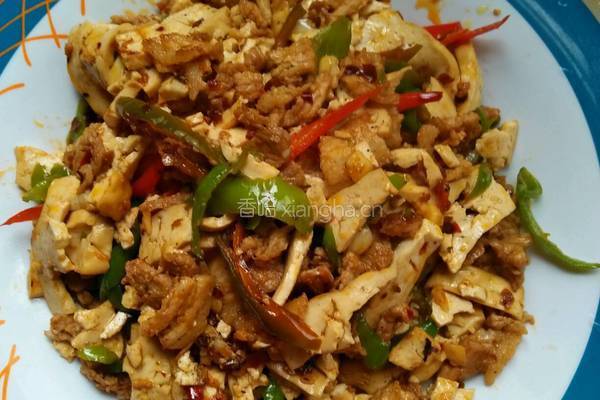 香干炒肉的做法图解5