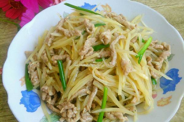 土豆丝炒肉的做法图解12