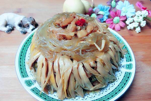 黄花菜炒粉丝的做法图解9