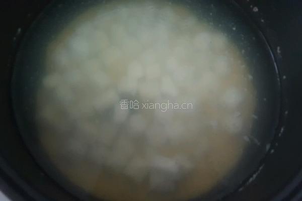 小米山药栗子粥的做法图解4
