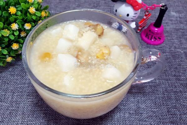 小米山药栗子粥的做法图解8