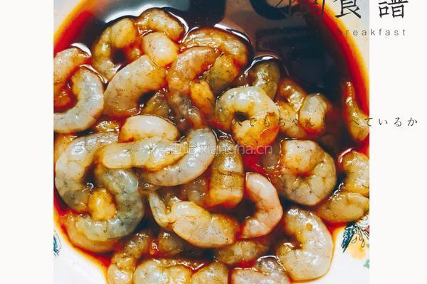 青菜虾仁炒饭的做法图解2