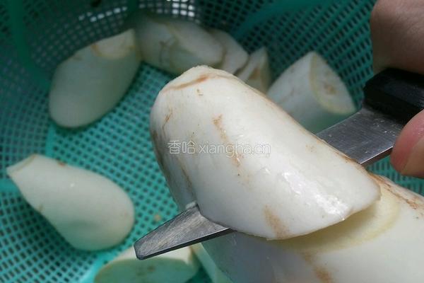 爆炒白茄的做法图解2
