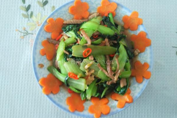 炒油菜的做法图解6