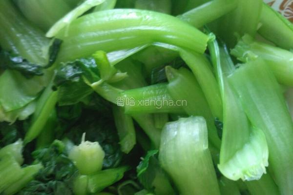 炒油菜的做法图解1