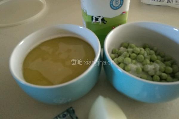 豌豆奶油浓汤的做法图解1