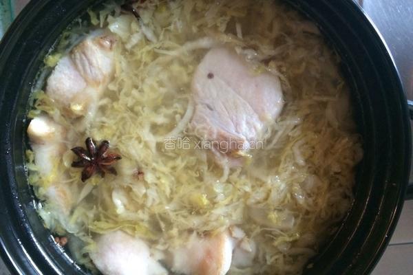 酸菜炖排骨的做法图解4