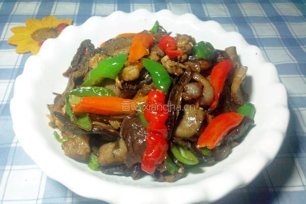 牛肝菌炒肉的做法图解12