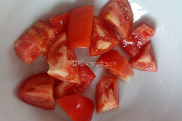 豆皮西红柿肉片汤的做法图解3