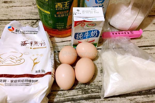 椰蓉蛋糕卷的做法图解1