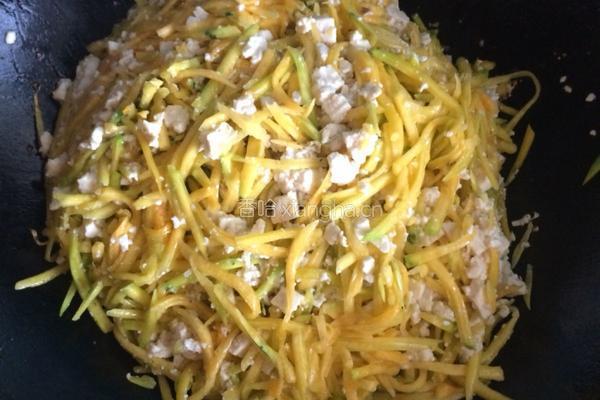 南瓜豆腐的做法图解3