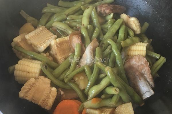 豆角炖排骨的做法图解16