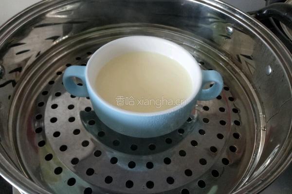 牛奶炖鸡蛋的做法图解5