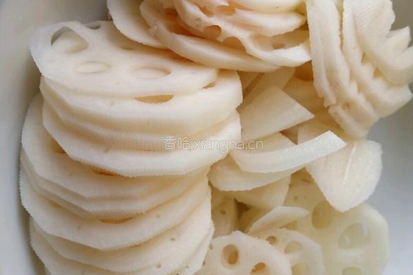嫩藕肉片的做法图解3