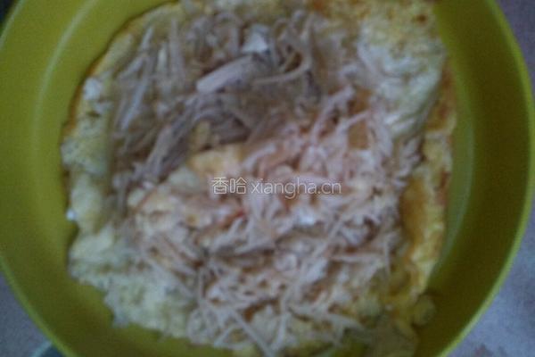 金针菇炒鸡蛋的做法图解7