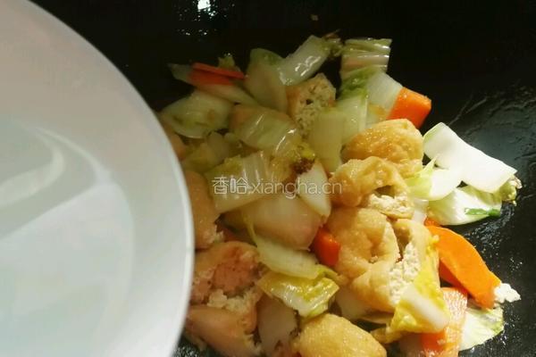 油豆腐炒白菜的做法图解11