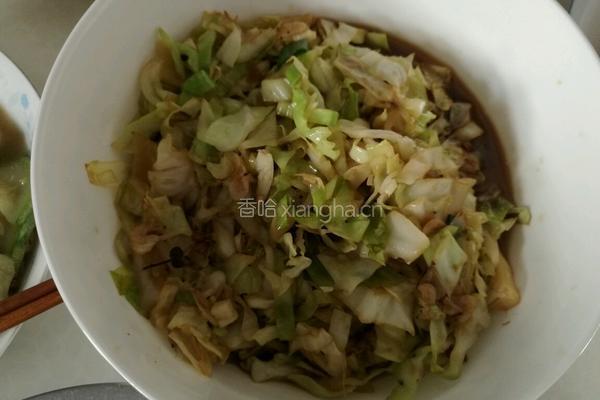 炝炒圆白菜的做法图解5
