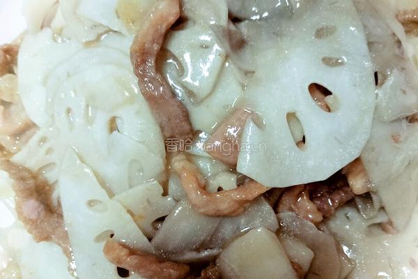 肉丝炒莲藕