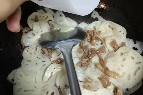 肉丝炒莲藕的做法图解6
