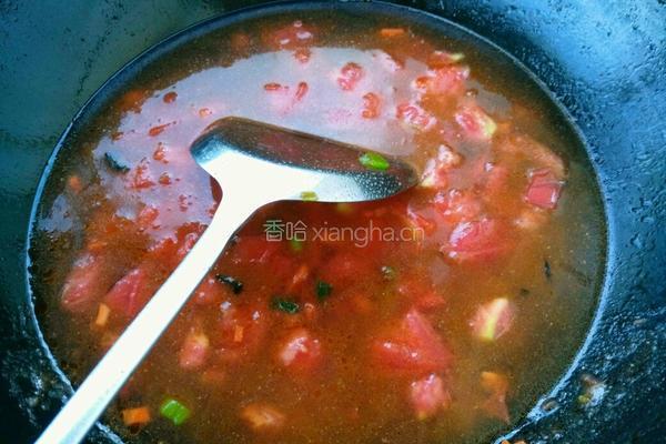 西红柿鸡蛋疙瘩汤的做法图解9