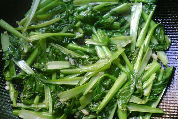 清炒油菜的做法图解7