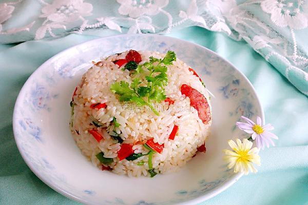 腊肠炒饭的做法图解8