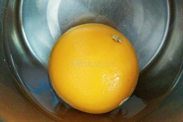 蒸盐橙(祛痰止咳）的做法图解2