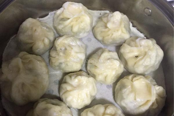 萝卜茎叶素馅包子的做法图解7
