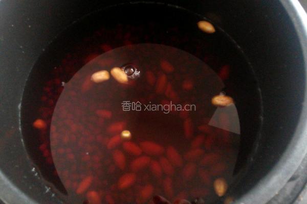 紫米红豆粥的做法图解3