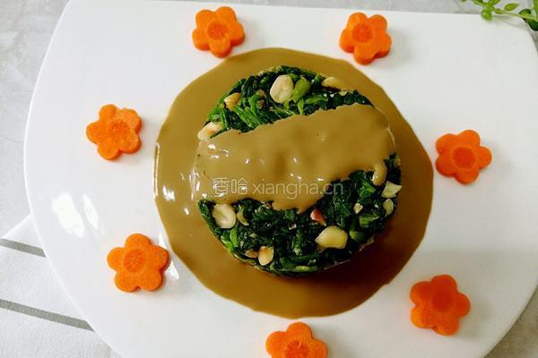 麻酱拌花生菠菜的做法图解12