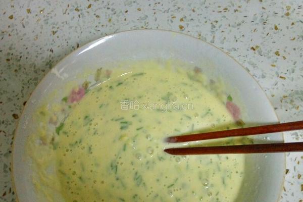 鲜麦草鸡蛋饼的做法图解3