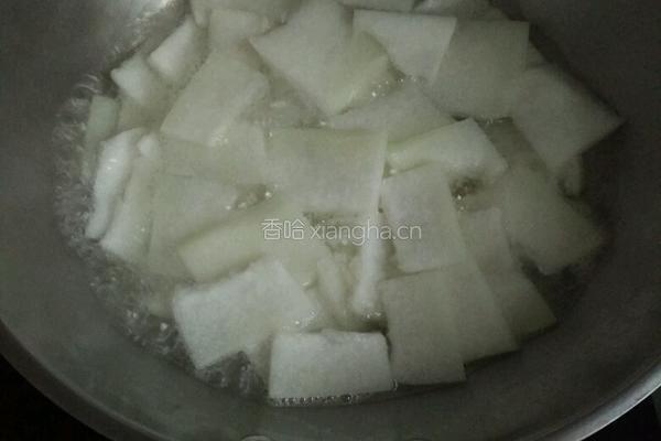 火腿炒冬瓜的做法图解3